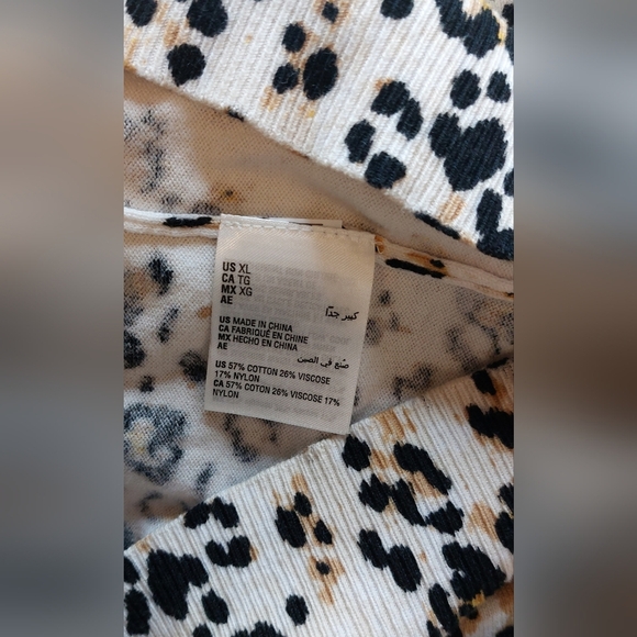 Karen Scott Cheetah Animal Print Button Cardigan Size XL Long Sleeve Sweater - Picture 8 of 10